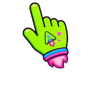 Cute Neon Rocket Pointer