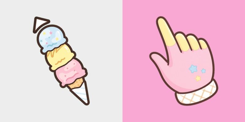 Cute Pastel Triple Scoop