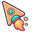 Cute Peach Rocket Default