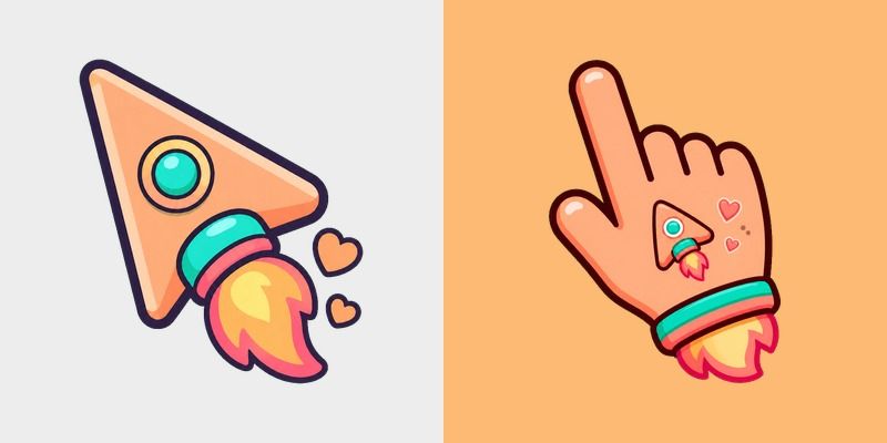 Cute Peach Rocket