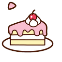 Cute Pink Frosting Cake Slice Default