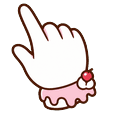 Cute Pink Frosting Cake Slice Pointer