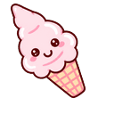 Cute Pink Ice Cream Default