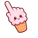 Cute Pink Ice Cream Pointer