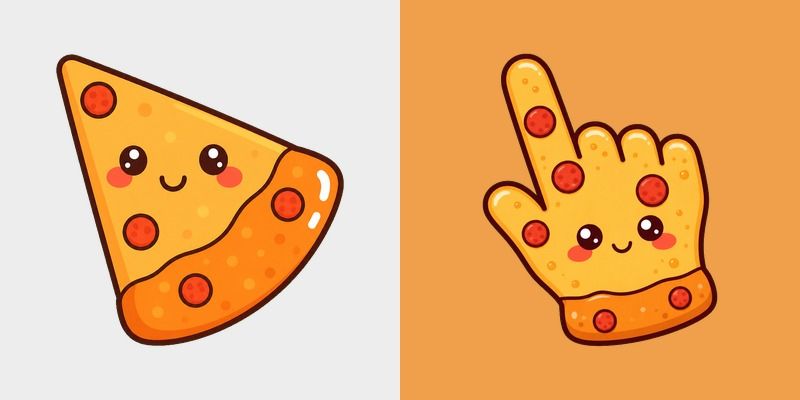 Cute Pizza Slice