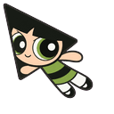 Cute Powerpuff Buttercup Green Default