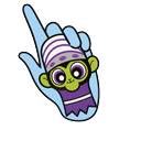 Cute Powerpuff Mojo Jojo Purple Pointer