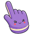 Cute Purple Macaron Pointer