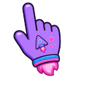 Cute Purple Rocket Pointer