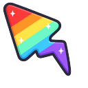 Cute Rainbow Bolt Default