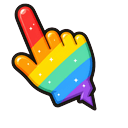 Cute Rainbow Bolt Pointer