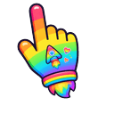 Cute Rainbow Rocket Pointer