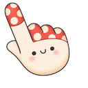 Cute Red Mushroom Pointer