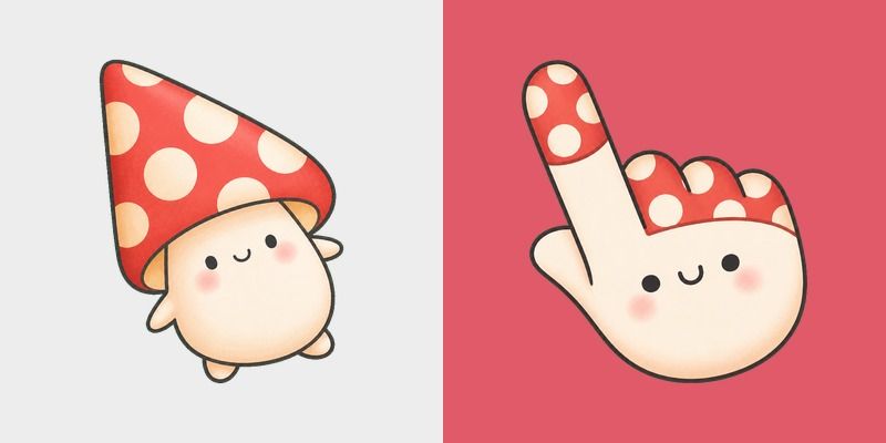 Cute Red Mushroom