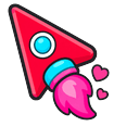 Cute Red Rocket Default
