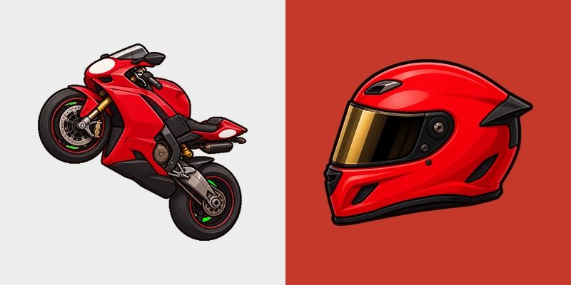 Cute Red Superbike