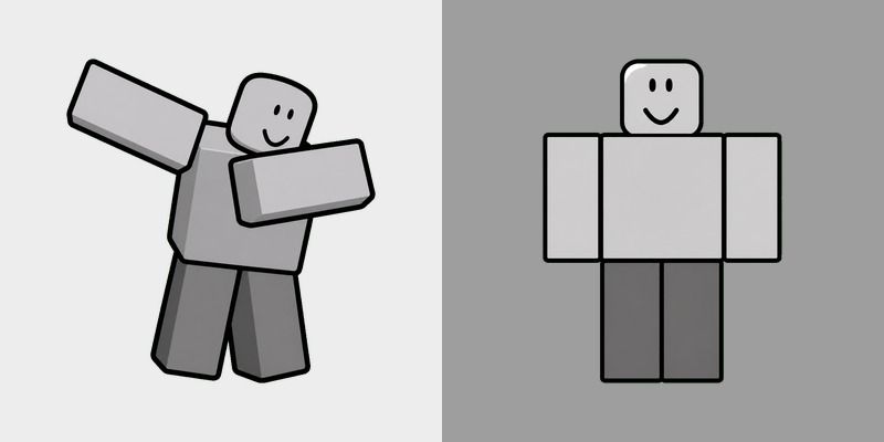 Cute Roblox Guest Wave custom cursor pack preview for Chrome, Edge and Windows