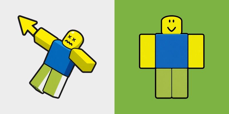 Cute Roblox Oof custom cursor pack preview for Chrome, Edge and Windows