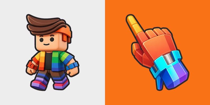 Cute Roblox Rainbow Gauntlet