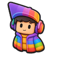 Cute Roblox Rainbow Headphones Default