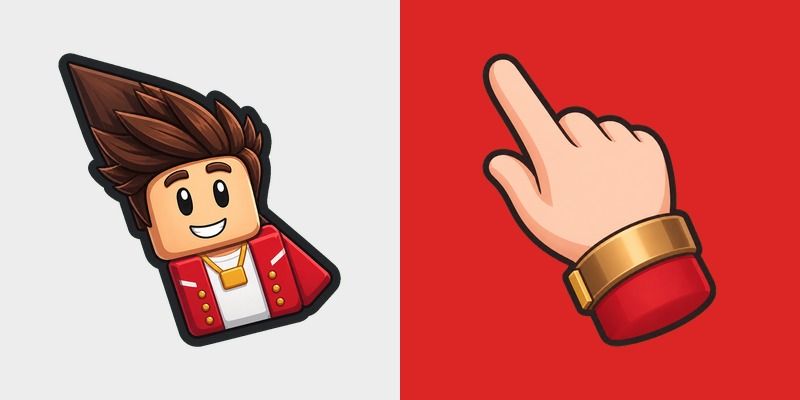 Cute Roblox Red Gold Jacket