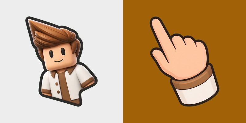 Cute Roblox White Brown Jacket