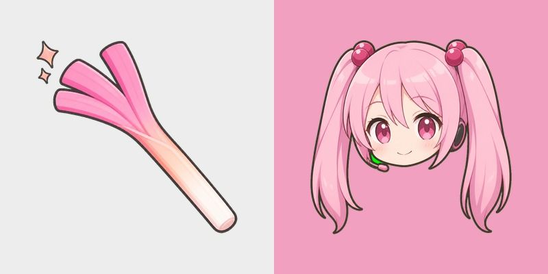 Sakura Leek Twin Tail