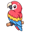 Cute Scarlet Macaw Default