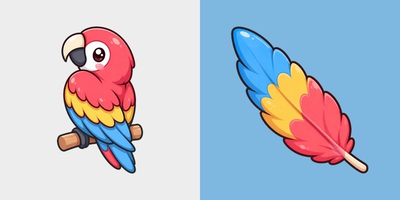 Cute Scarlet Macaw