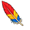 Cute Scarlet Macaw Feather Default