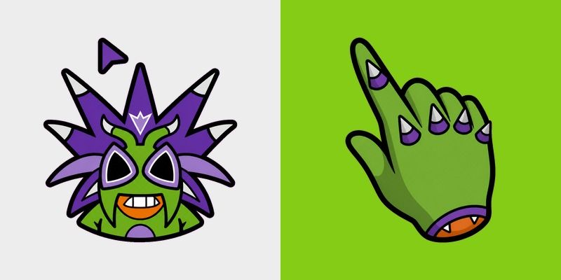 Cute Spiky Lime Alien