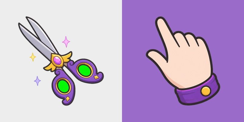 Cute Star Vs Scissors
