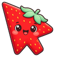 Cute Strawberry Sweetheart Cursor Pack Default