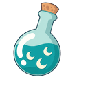 Teal Moon Charm Pointer