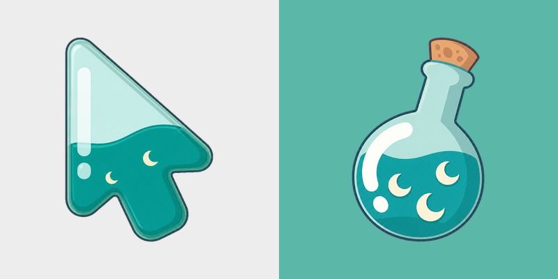Teal Moon Charm