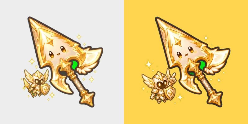Cute Terraria Celestial Axe Buff and Legion of Celestia