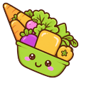 Cute Veggie Bowl Default