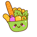 Cute Veggie Bowl Pointer
