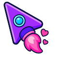 Cute Violet Rocket Default