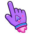 Cute Violet Rocket Pointer