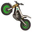 Cute White Trials Bike Default