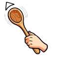 Cute Wooden Kitchen Spoon Default