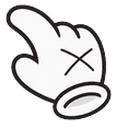 Cute X Hand White Grab Default