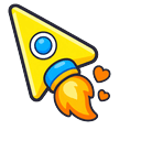 Cute Yellow Rocket Default