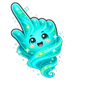 Cyan Cosmic Wind Light Pointer