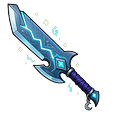 Cyan Rune Cleaver Cursor Default