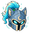 Cyan Rune Cleaver Cursor Pointer