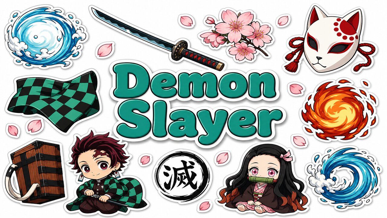 Фон колекції Demon Slayer Hashira & Demons