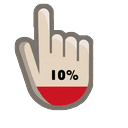 Detailed Color Low Battery Cursor Pointer