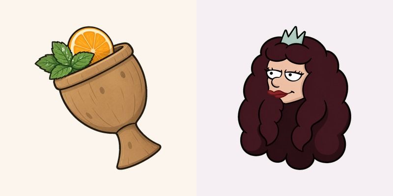 Disenchantment Mermaid Queen and Exotic Drink